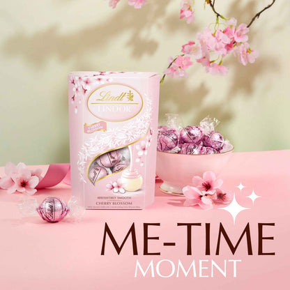 LINDOR Lindt Cherry Blossom White Chocolate Truffle Box 200g
