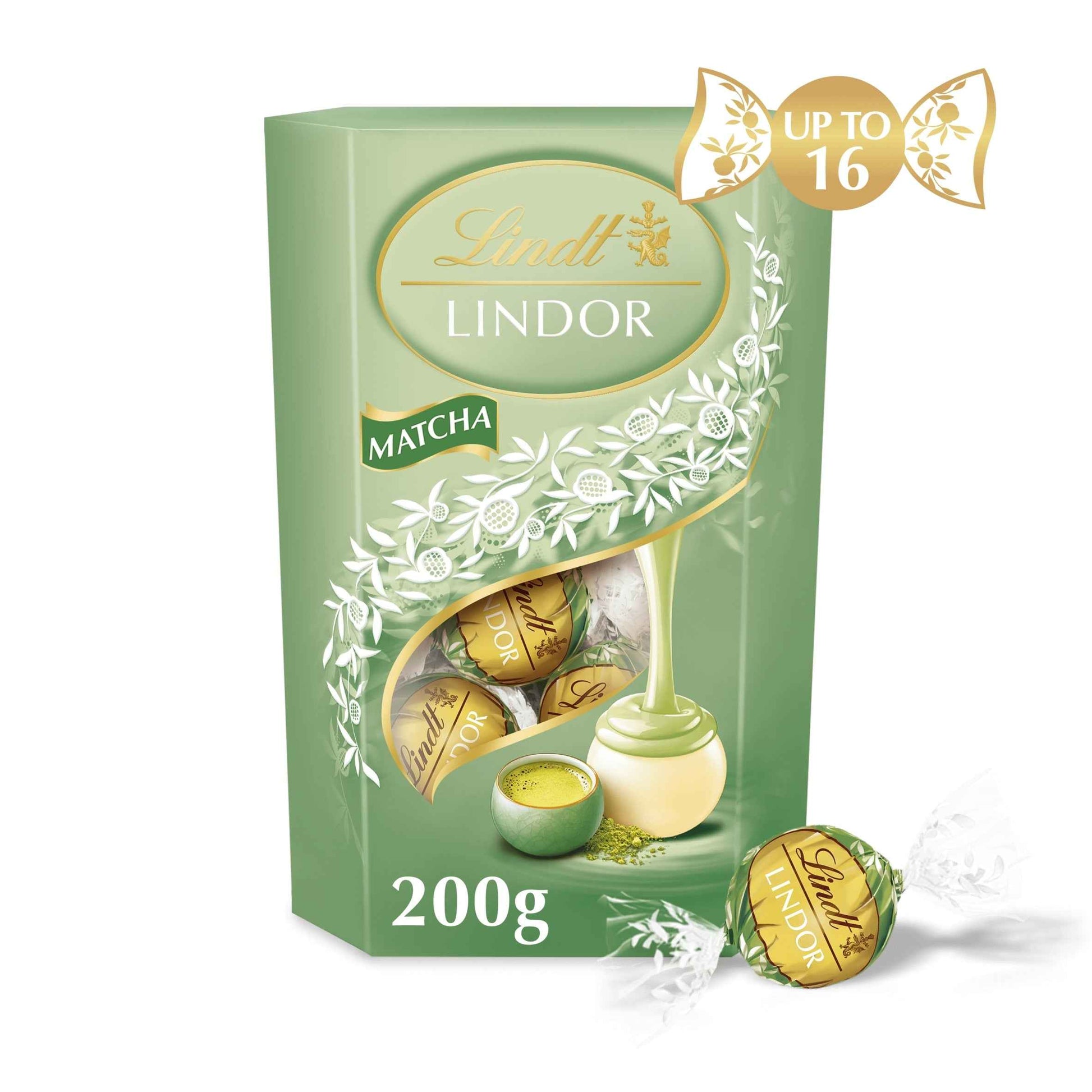 LINDOR Lindt Matcha White Chocolate Truffle Box 200g