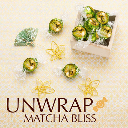 LINDOR Lindt Matcha White Chocolate Truffle Box 200g