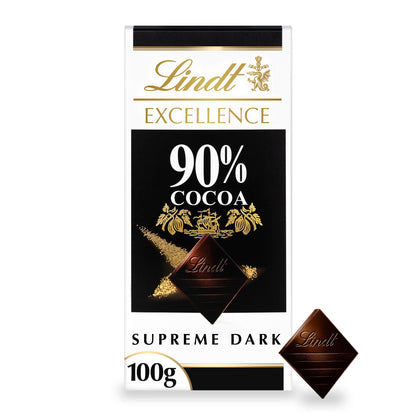 Lindt Excellence Dark 90% Cocoa Chocolate Bar 100G — image 1