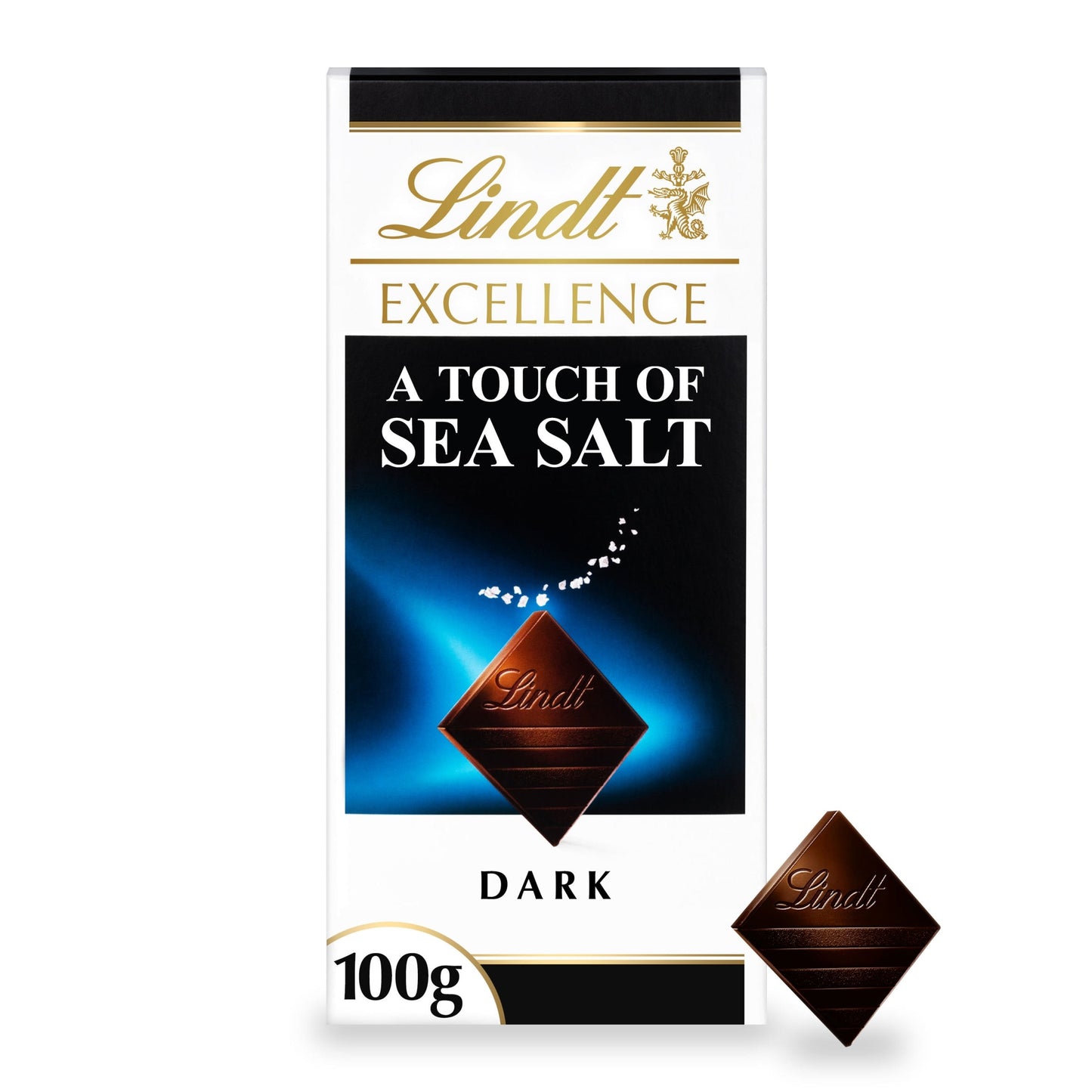 Lindt Excellence Dark Chocolate - A Touch of Sea Salt 100g — image 1