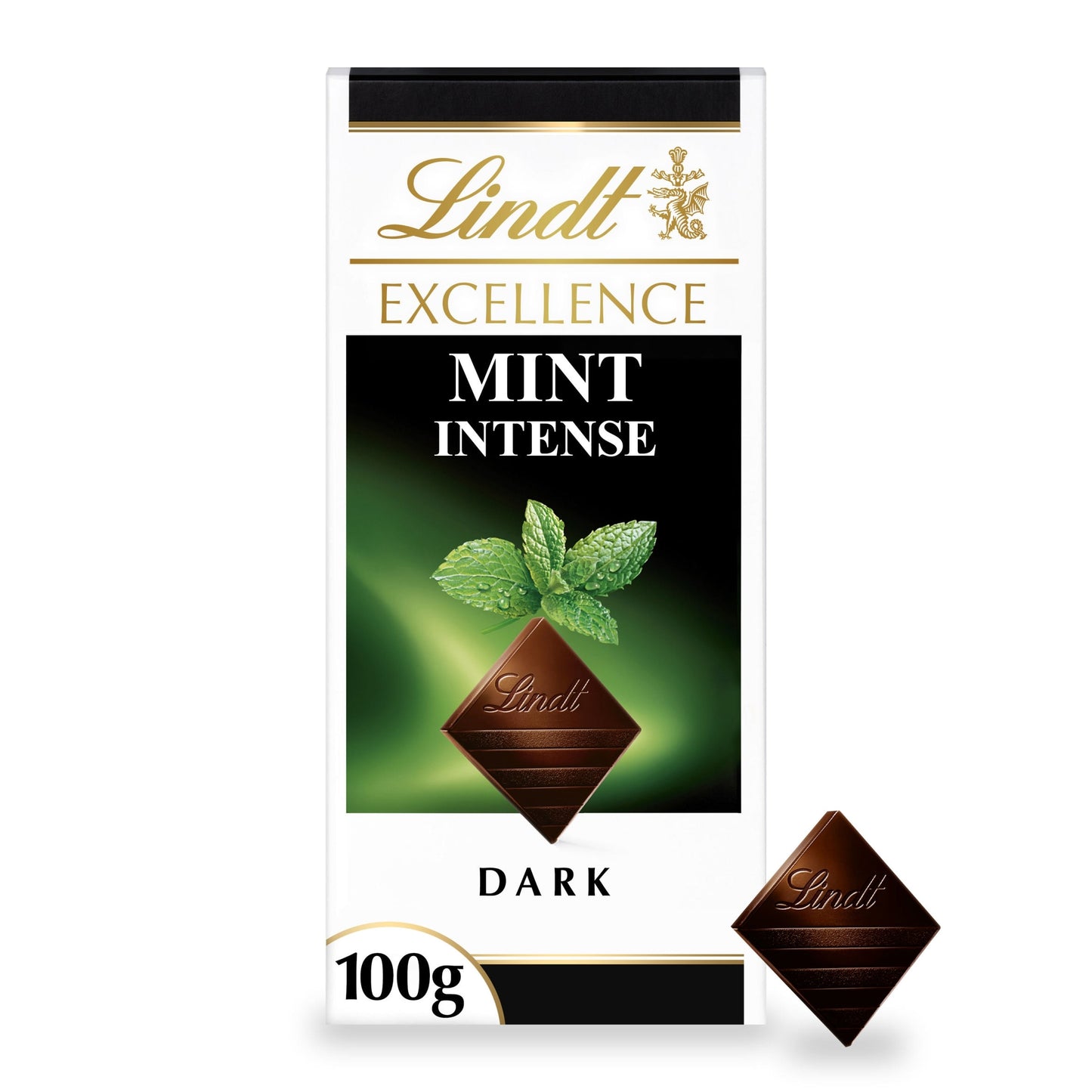 Lindt Excellence Dark Chocolate Bar - Mint Intense 100g — image 1