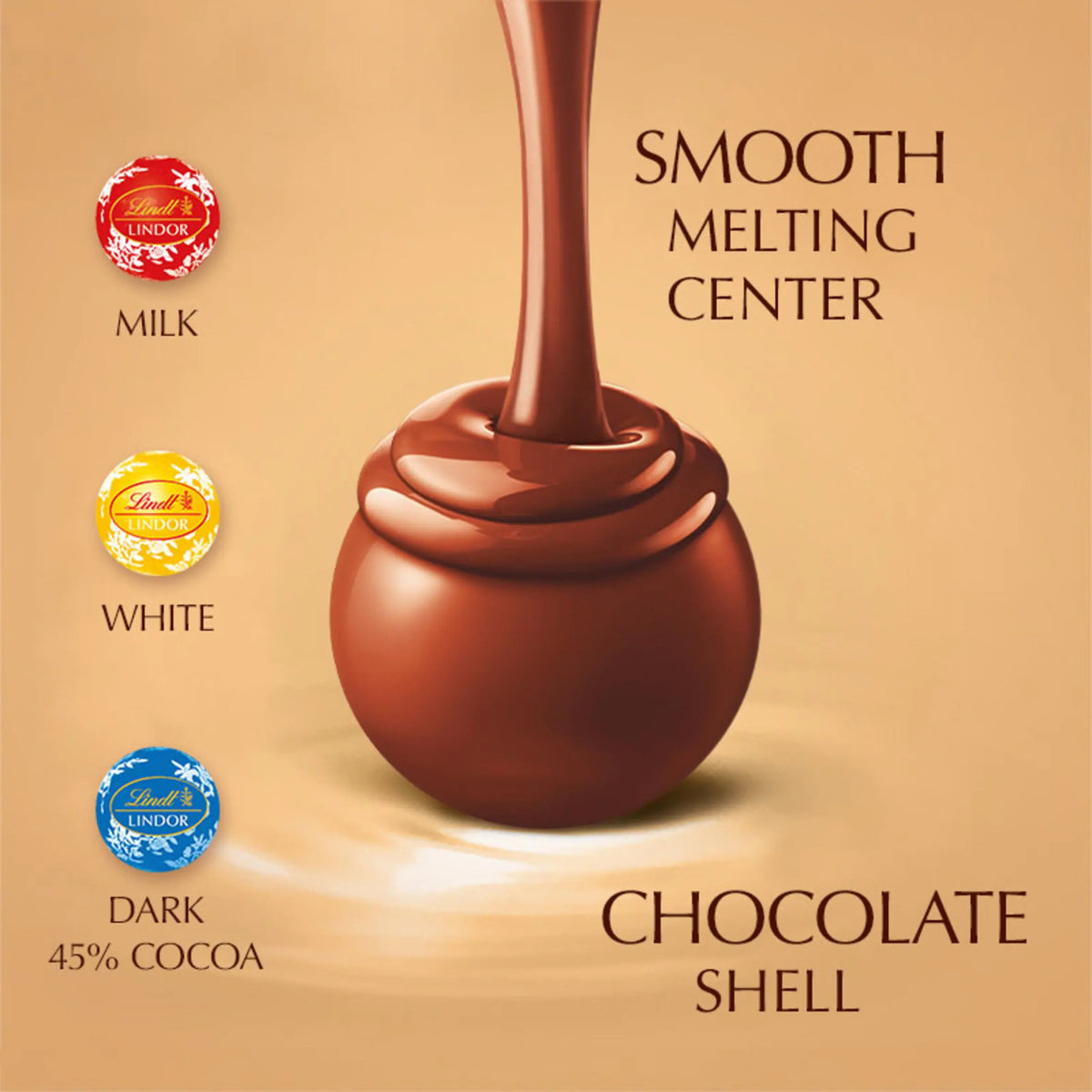 Lindt LINDOR Assorted Mini Truffles 80g — image 2