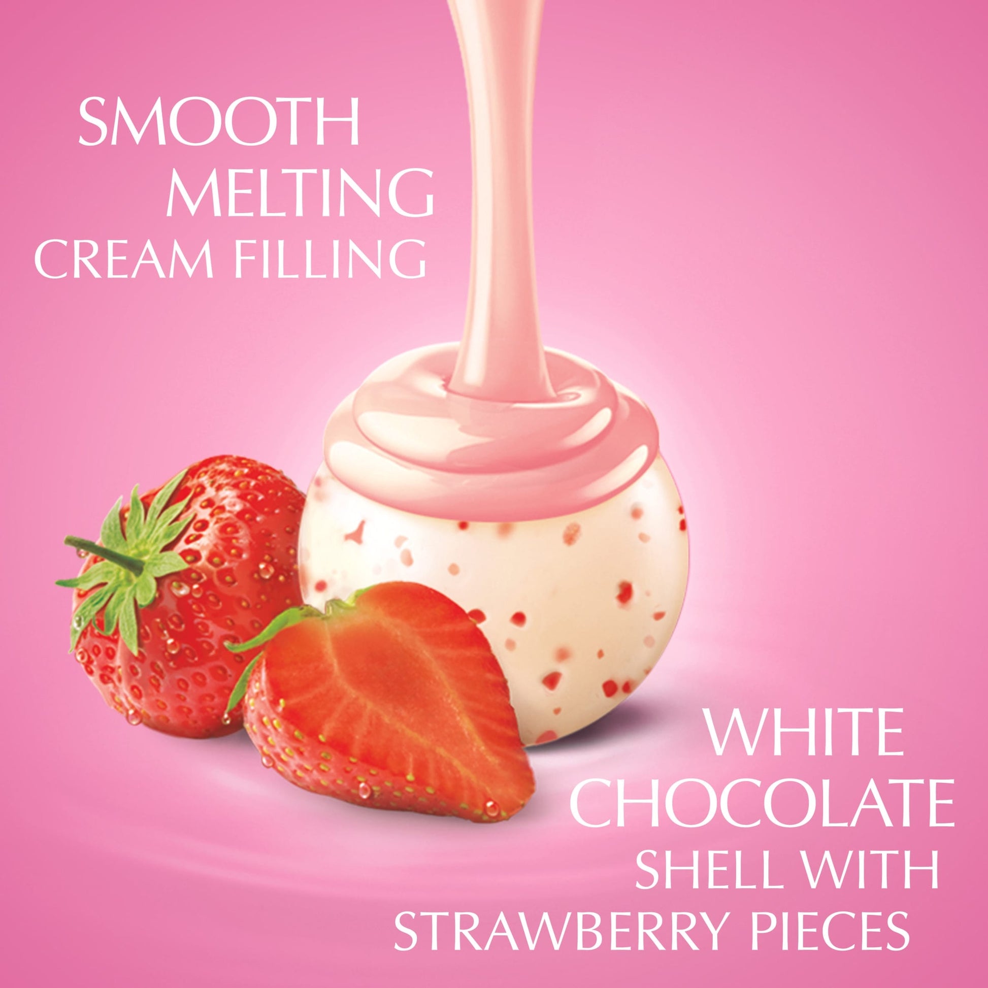 Lindt Lindor Chocolate Truffles - Strawberries & Cream 200g — image 2