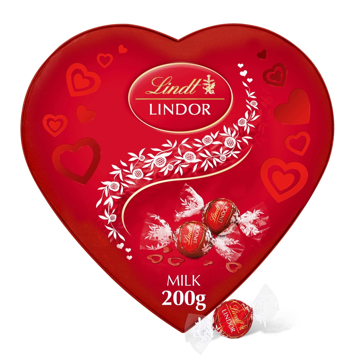 Lindt Lindor Milk Chocolate Heart 200G — image 1