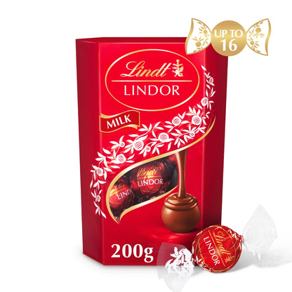 Lindt Lindor Milk Chocolate Truffles Box 200g — image 1
