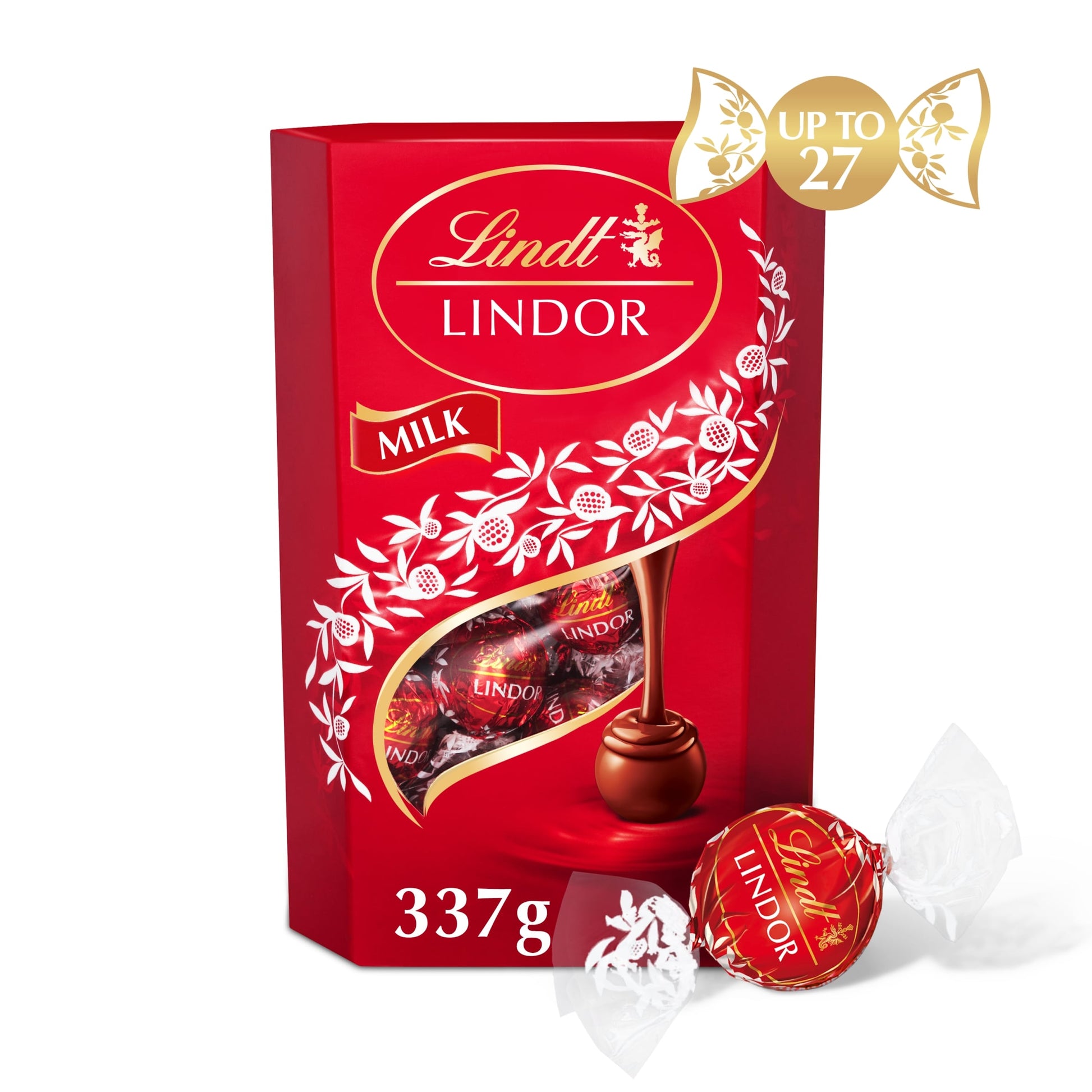 Lindt Lindor Milk Chocolate Truffles Carton 337G — image 1