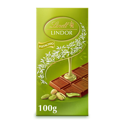 Lindt Lindor Pistachio Chocolate Bar 100G — image 1