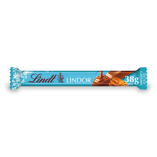 Lindt Lindor Salted Caramel Milk Chocolate Bar 38G — image 1