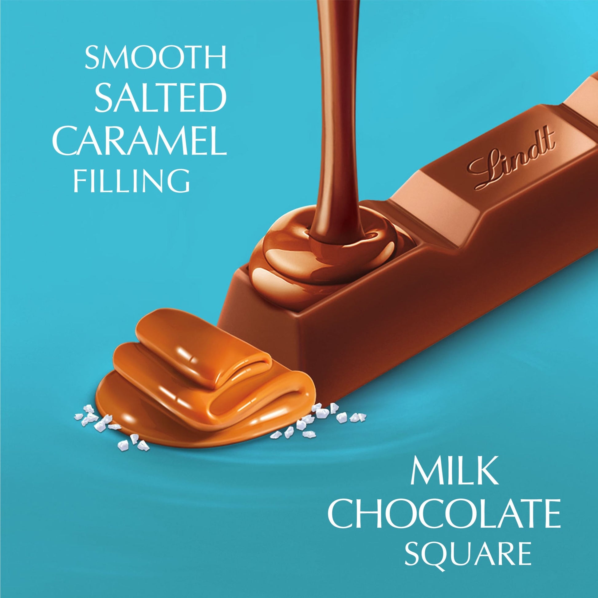 Lindt Lindor Salted Caramel Milk Chocolate Bar 38G — image 2