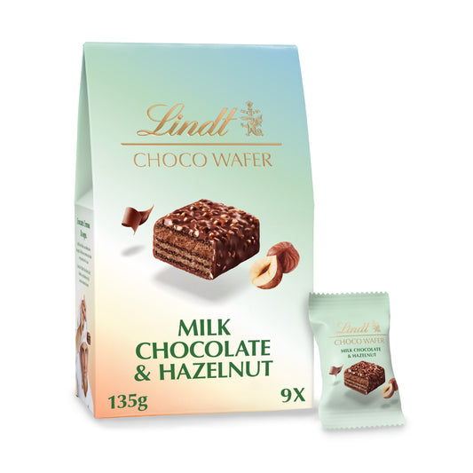 Lindt Milk Chocolate & Hazelnut Choco Wafers 135G — image 1