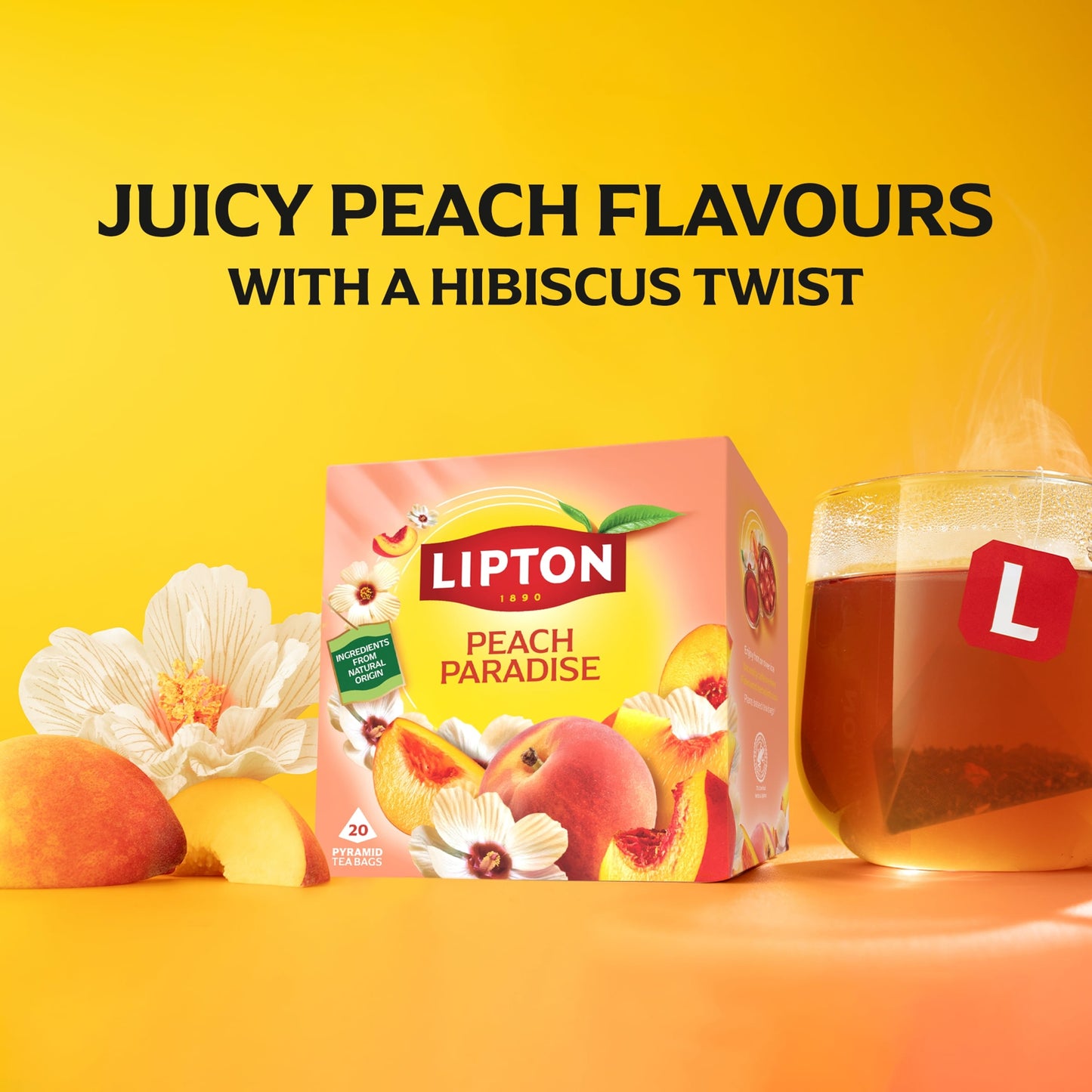 Lipton Peach Paradise 20 Tea Bags 46g — image 3