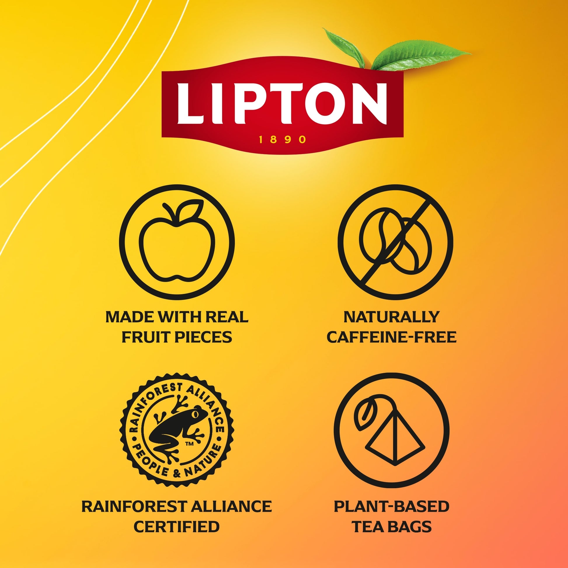 Lipton Peach Paradise 20 Tea Bags 46g — image 4