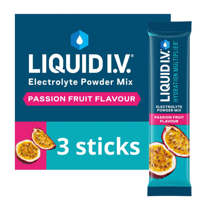 Liquid I.V. Hydration Multiplier Electrolyte Powder Mix Passion Fruit 3x16g — image 1