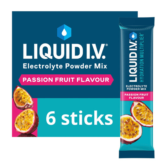Liquid I.V. Hydration Multiplier Electrolyte Powder Mix Passion Fruit 6x16g — image 1