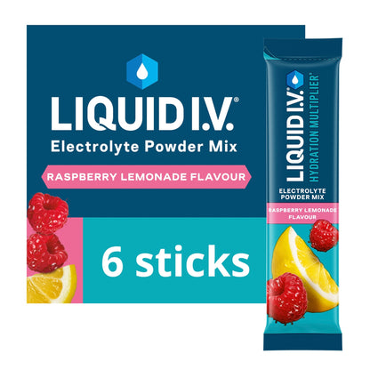 Liquid I.V. Raspberry Lemonade Hydration Multiplier Electrolyte Powder Mix, 6 Sachets — image 1