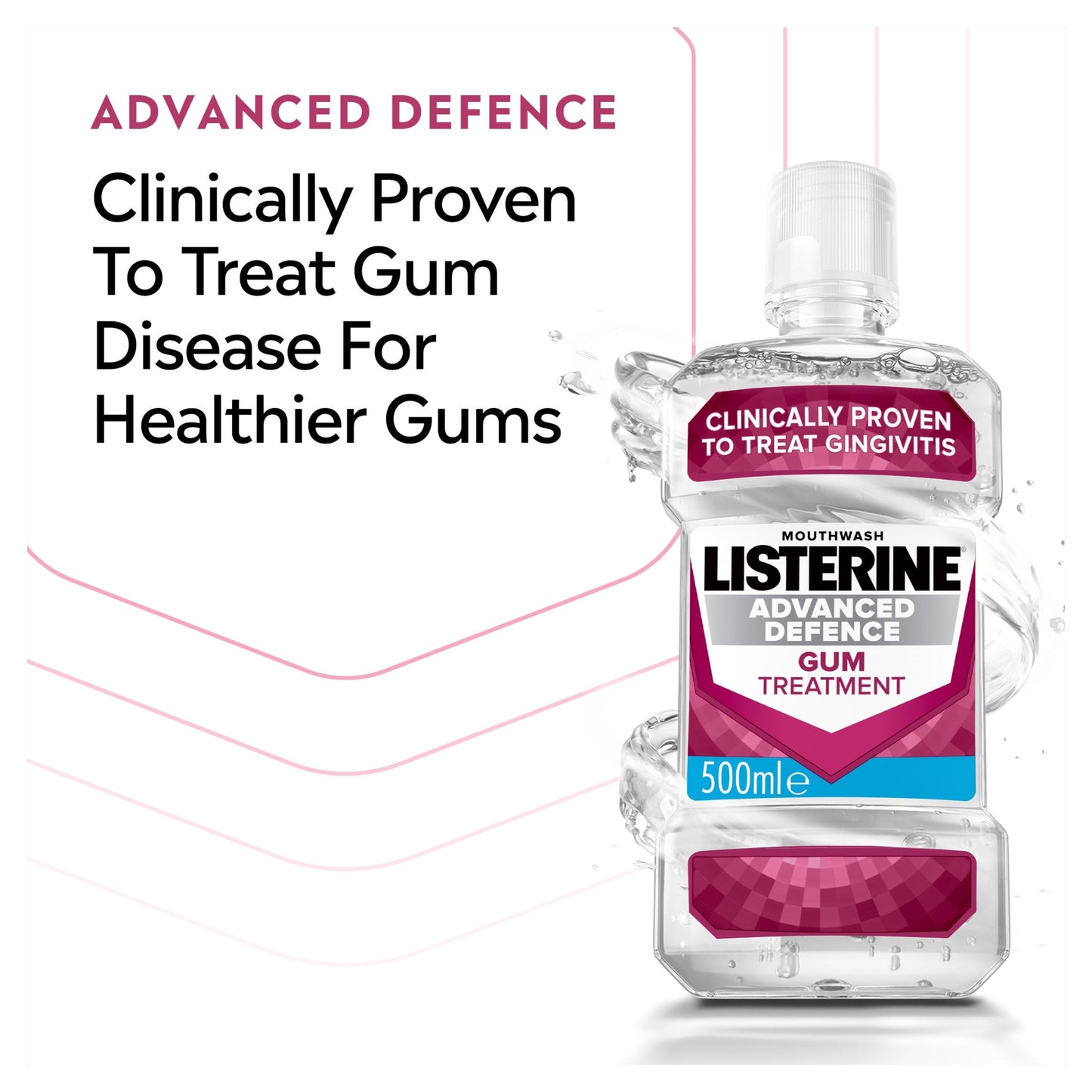 Listerine Advanced Defence Gum Treatment Mouthwash 500ml — image 2