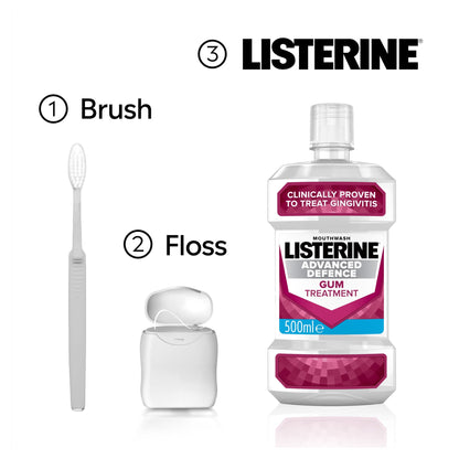 Listerine Advanced Defence Gum Treatment Mouthwash 500ml — image 5