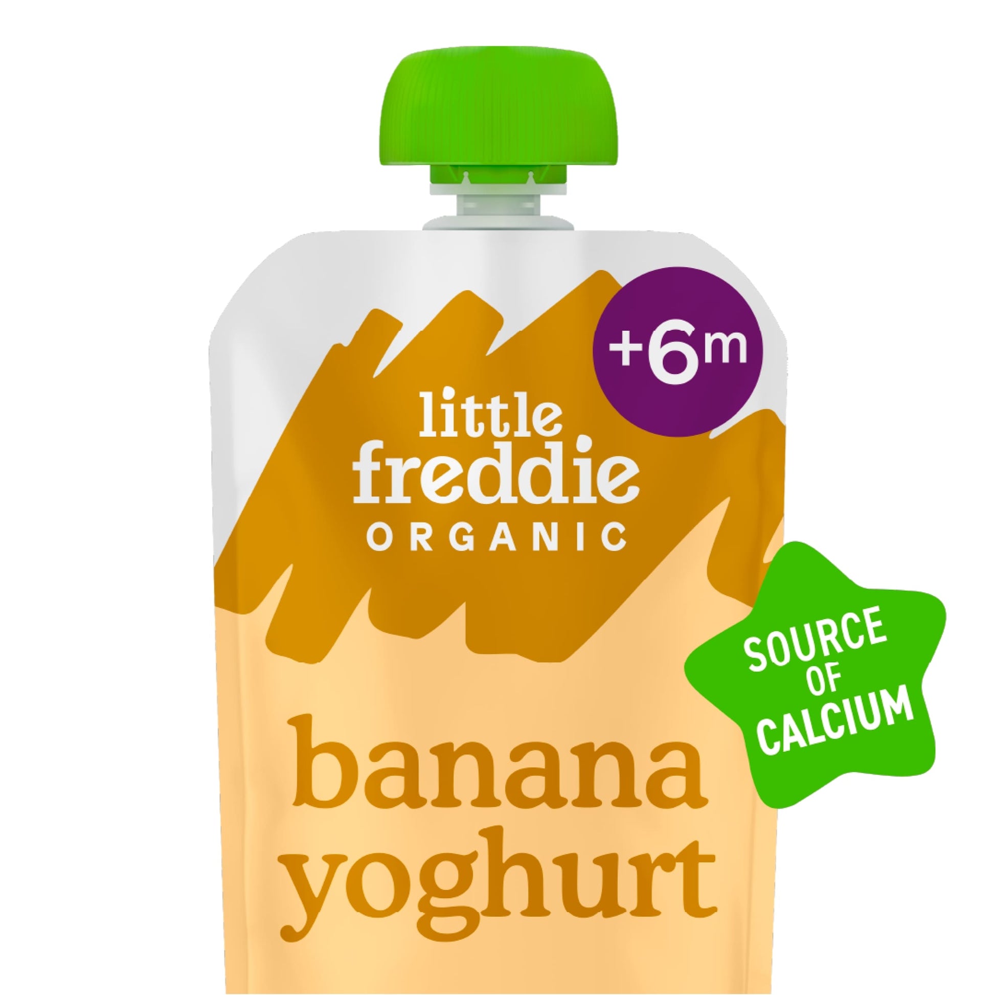 Little Freddie Organic Banana Greek Style Yoghurt Baby Food Pouch 6+ Months 100g — image 2