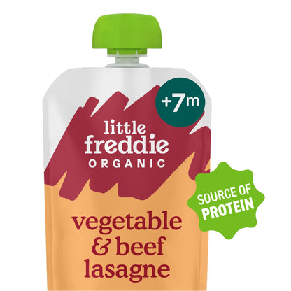 Little Freddie Organic Beef Lasagne with Cheese Baby Food Pouch 7+ Months 130g — image 1