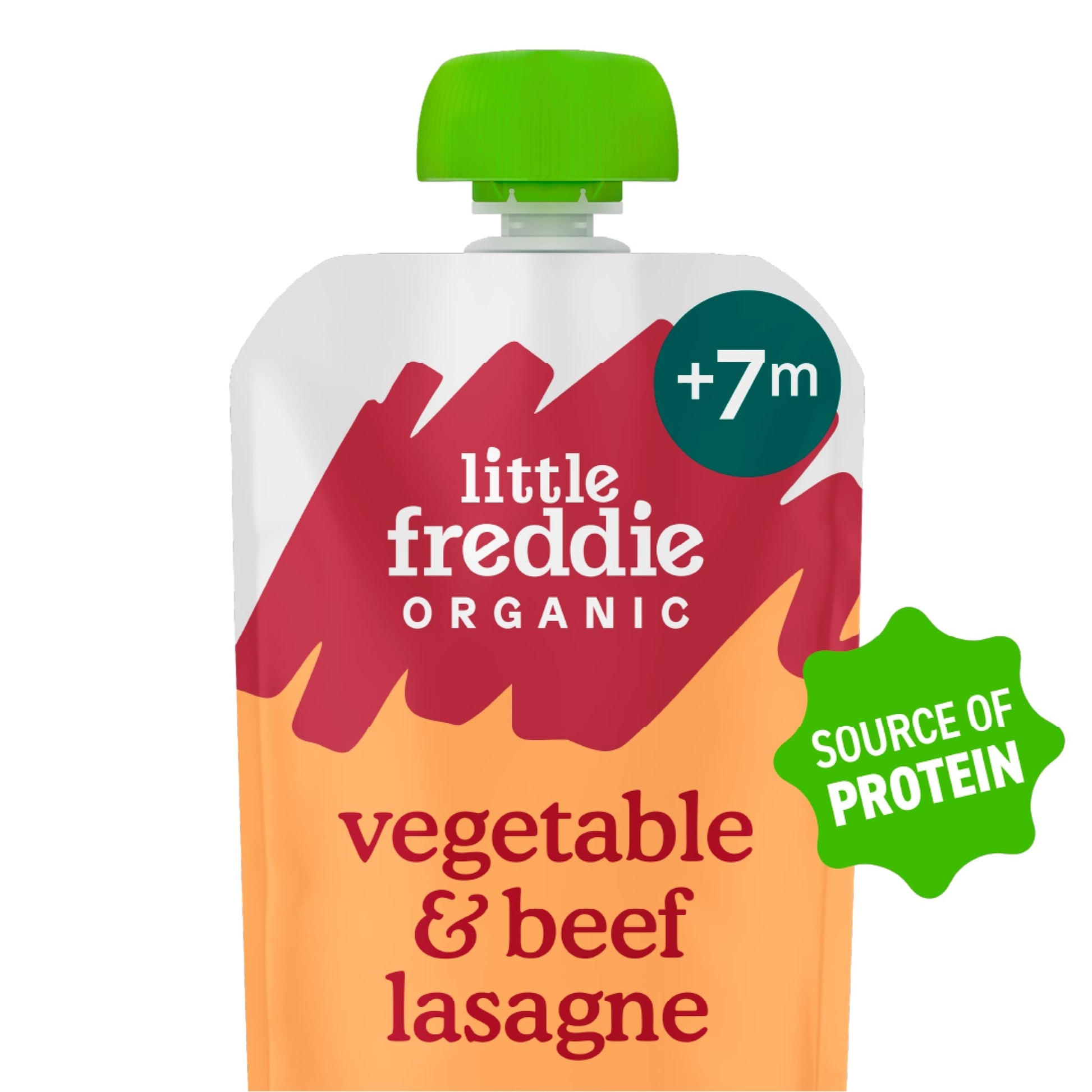 Little Freddie Organic Beef Lasagne with Cheese Baby Food Pouch 7+ Months 130g — image 2