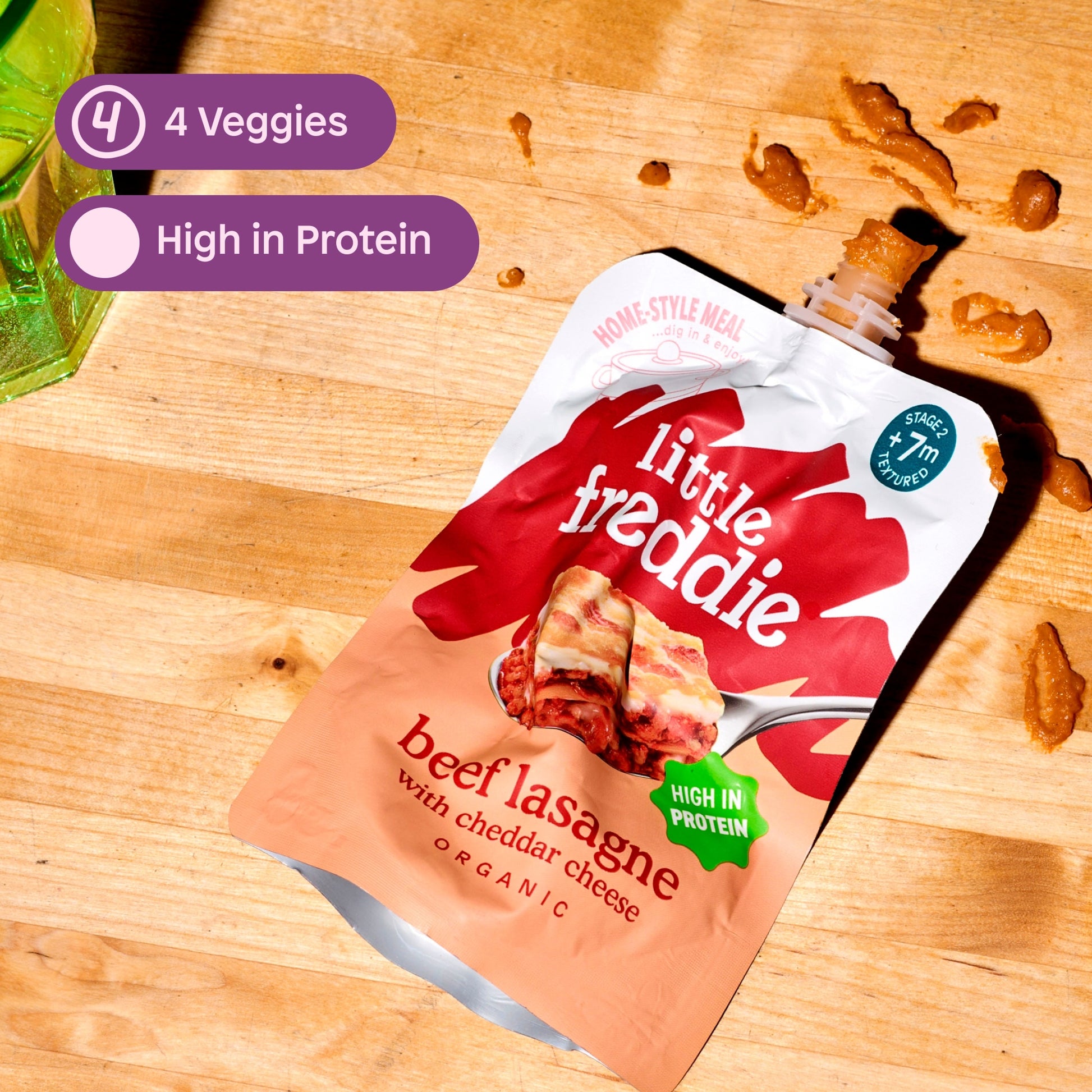 Little Freddie Organic Beef Lasagne with Cheese Baby Food Pouch 7+ Months 130g — image 5