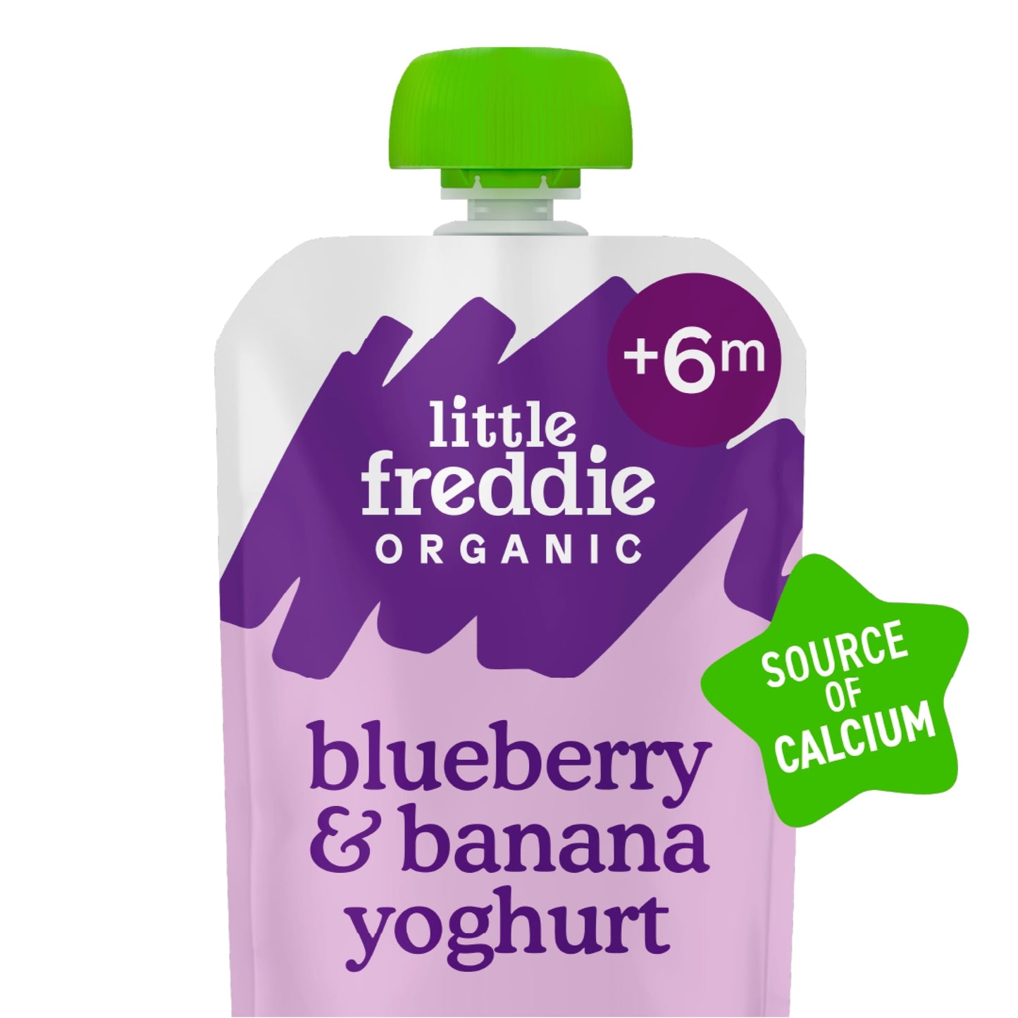 Little Freddie Organic Blueberry & Banana Greek Style Yoghurt Baby Food Pouch 6+ Months 100g — image 2