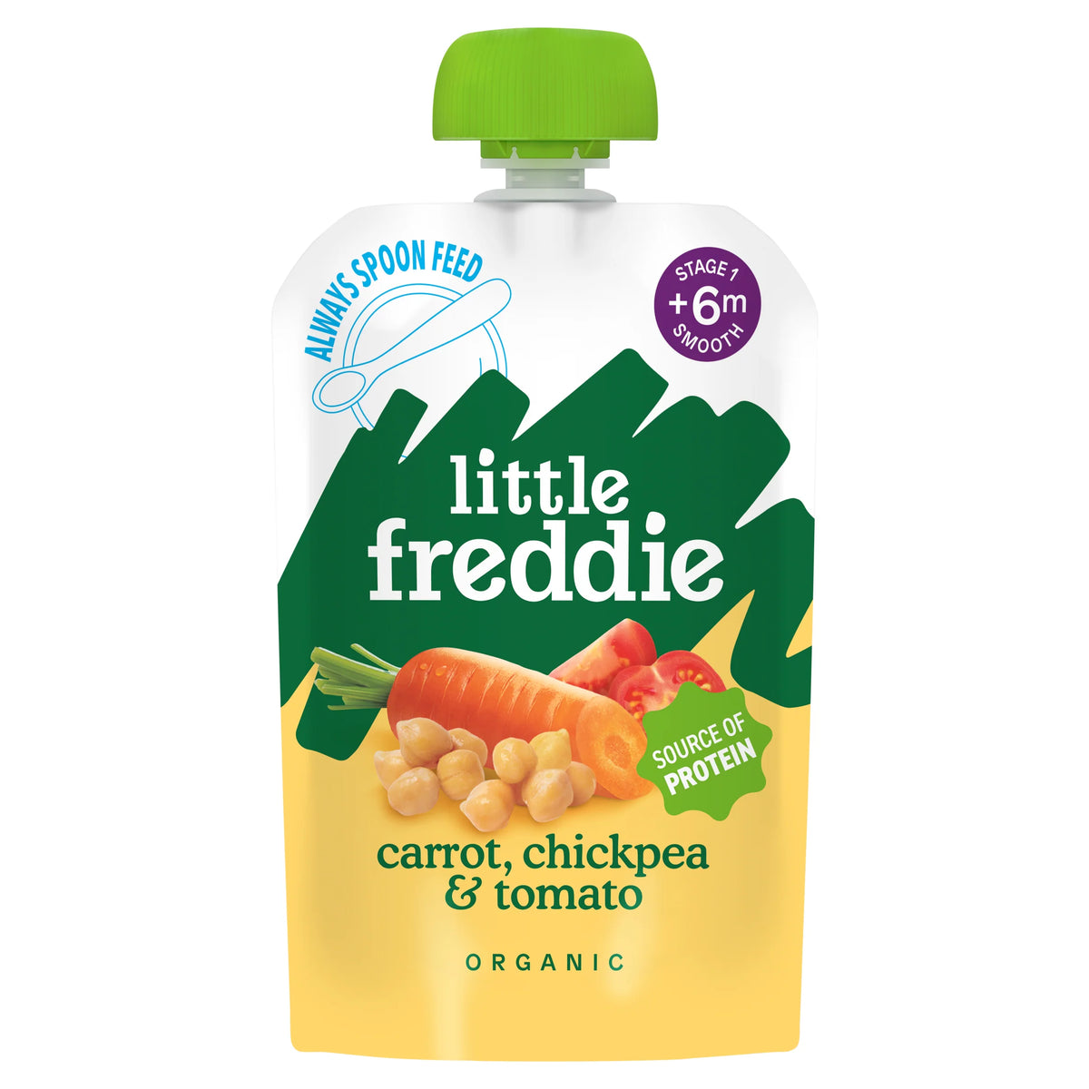 Little Freddie Organic Carrot, Chickpea & Tomato Baby Food 6m+ 100g — image 1