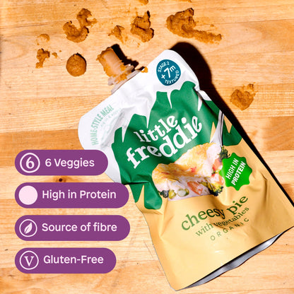Little Freddie Organic Cheesy Pie with Vegetables Baby Food Pouch 7+ Months 130g — image 5