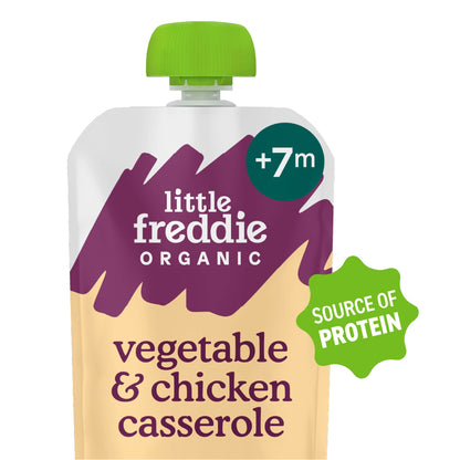 Little Freddie Organic Chicken & Rice Casserole Baby Food Pouch 7+ Months 130g — image 1