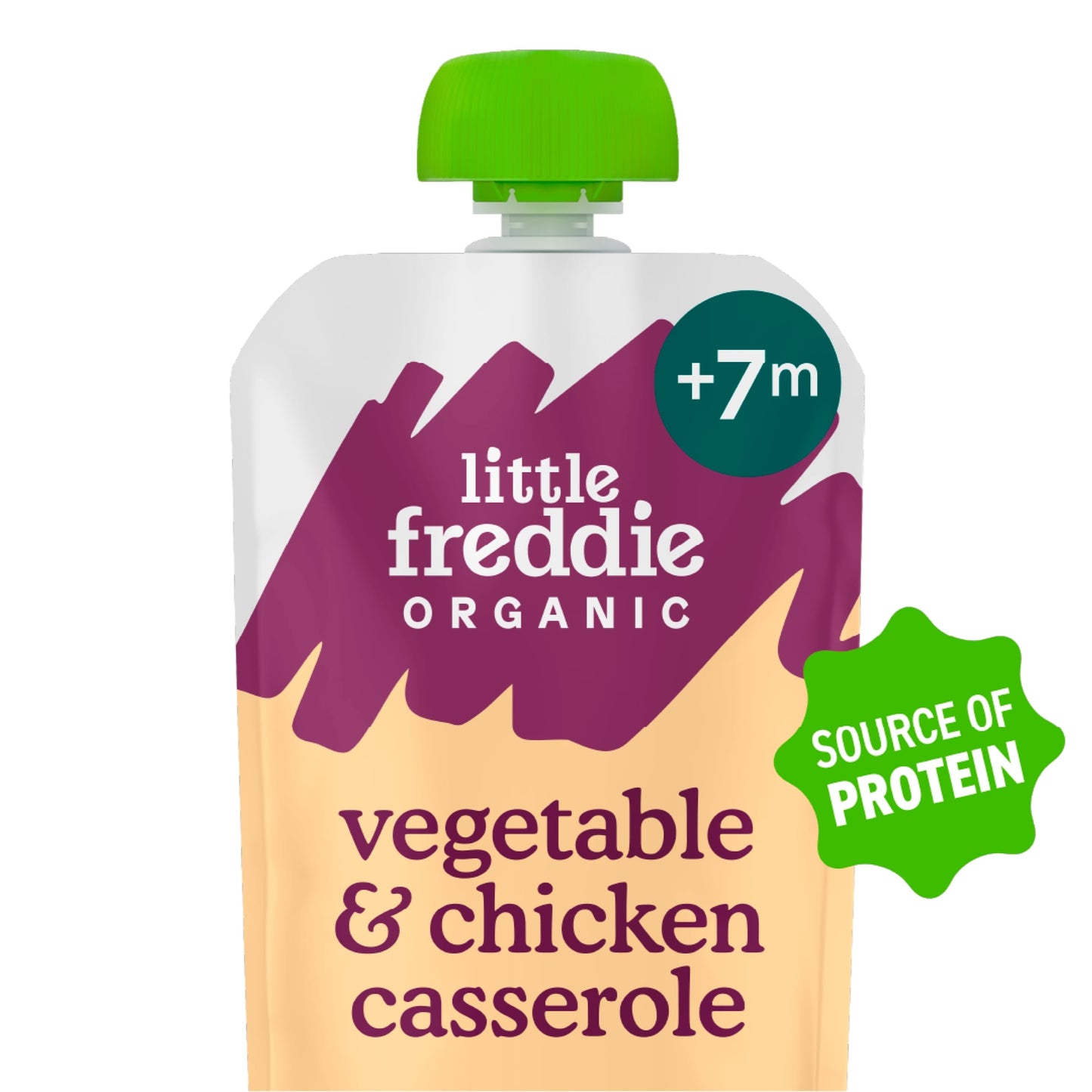 Little Freddie Organic Chicken & Rice Casserole Baby Food Pouch 7+ Months 130g — image 2