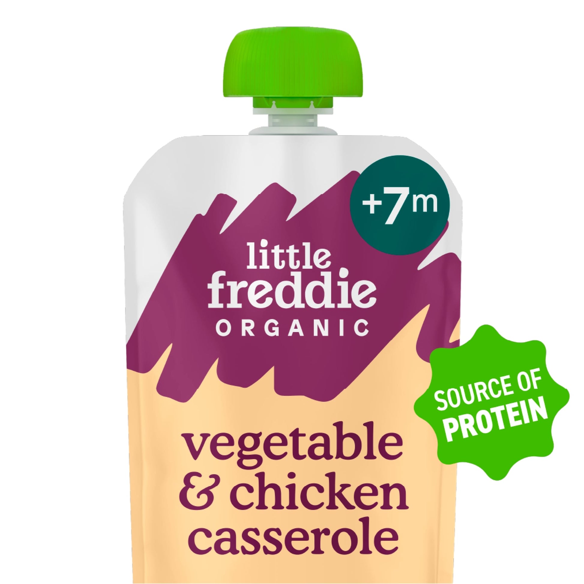 Little Freddie Organic Chicken & Rice Casserole Baby Food Pouch 7+ Months 130g — image 2