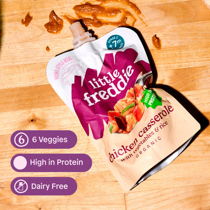 Little Freddie Organic Chicken & Rice Casserole Baby Food Pouch 7+ Months 130g — image 5