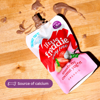 Little Freddie Organic Dairy Free Strawberry Coconut Yoghurt 4X90g — image 5