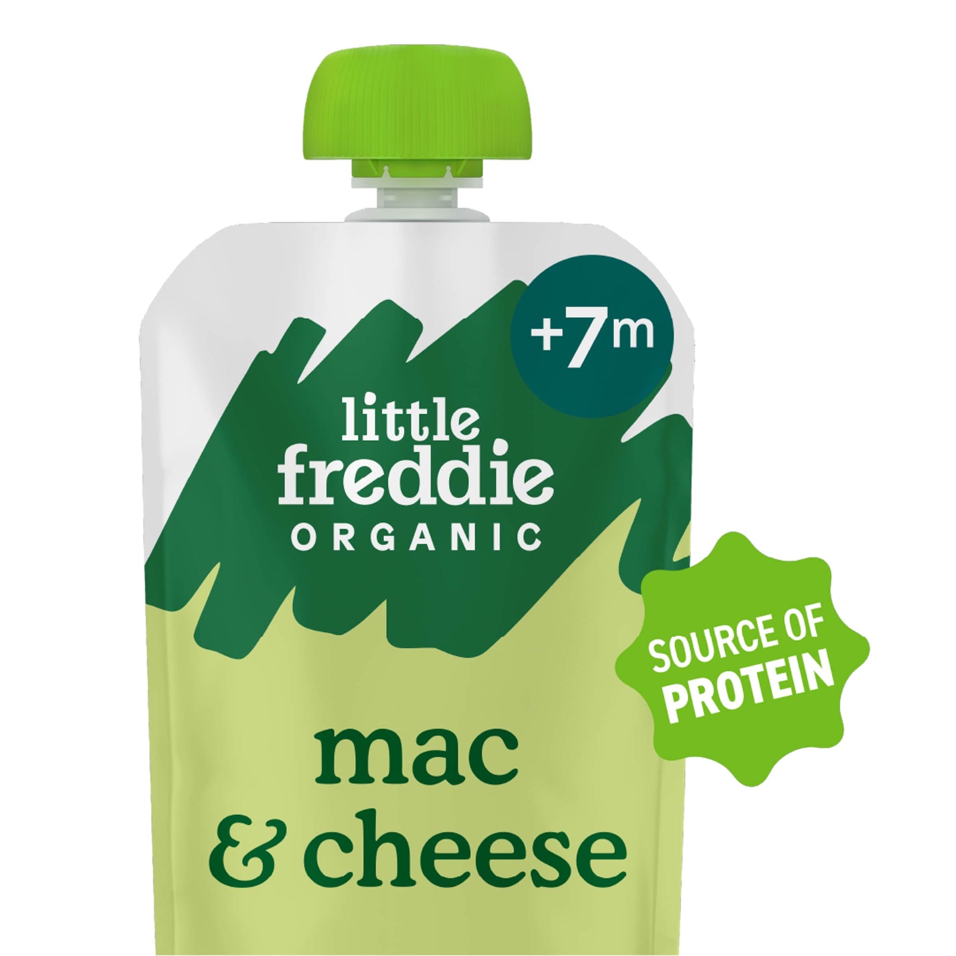 Little Freddie Organic Mac and Cheese with Broccoli & Cauliflower Baby Food Pouch Single 7m+ 130g — image 1