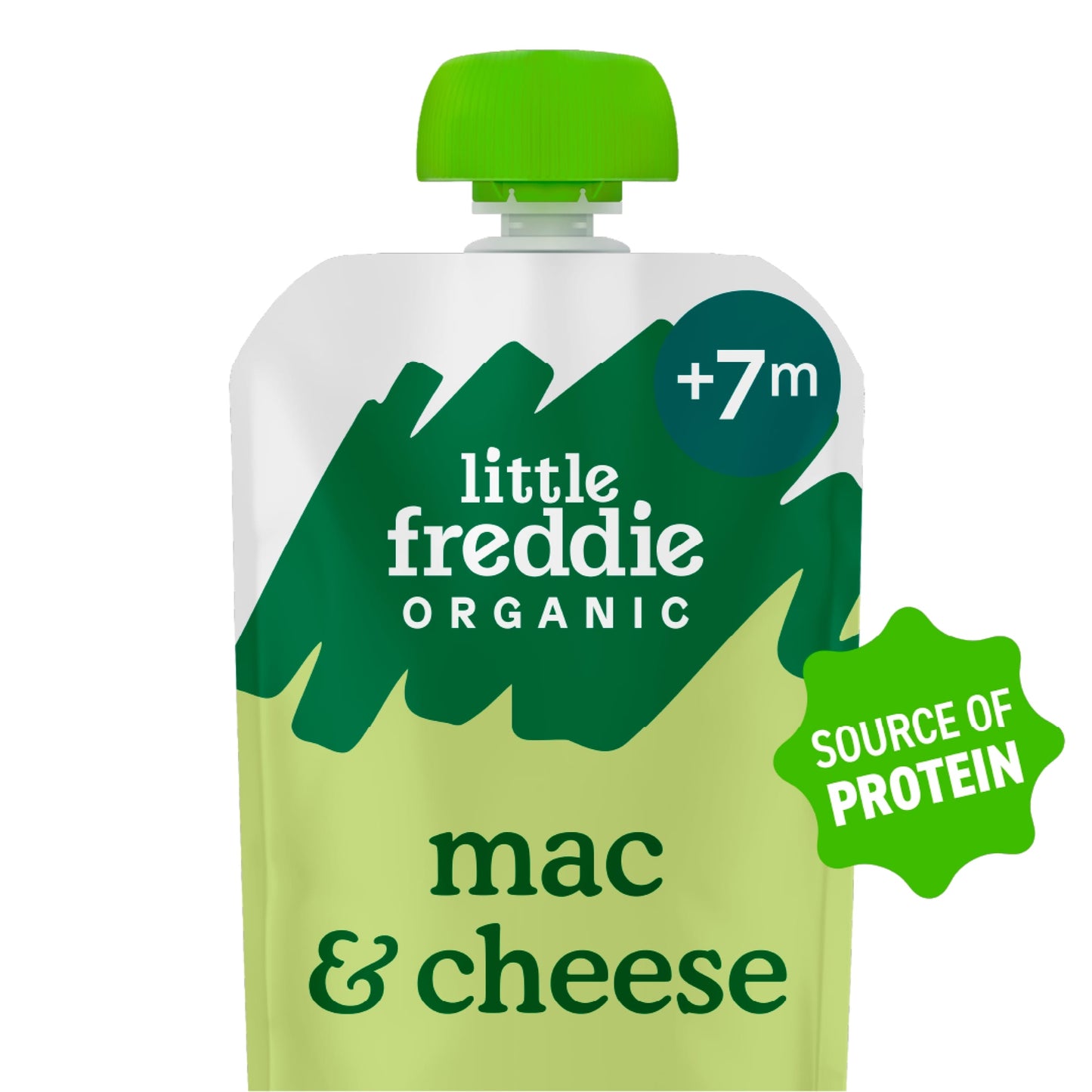 Little Freddie Organic Mac and Cheese with Broccoli & Cauliflower Baby Food Pouch Single 7m+ 130g — image 2