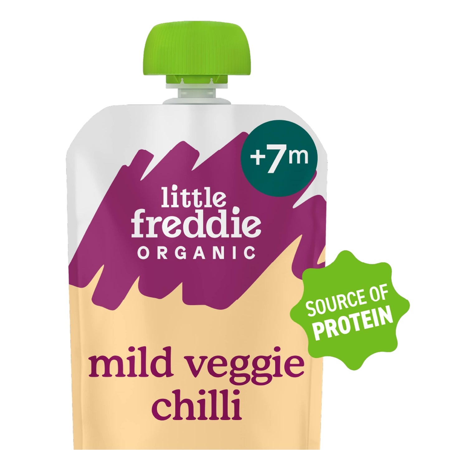 Little Freddie Organic Mild Veggie Chilli with Beans & Lentils Baby Food Pouch Single 7m+ 130g — image 1