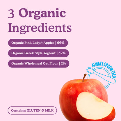 Little Freddie Organic Pink Lady Greek Style Yoghurt Baby Food Pouch Multipack 6+ Months — image 3