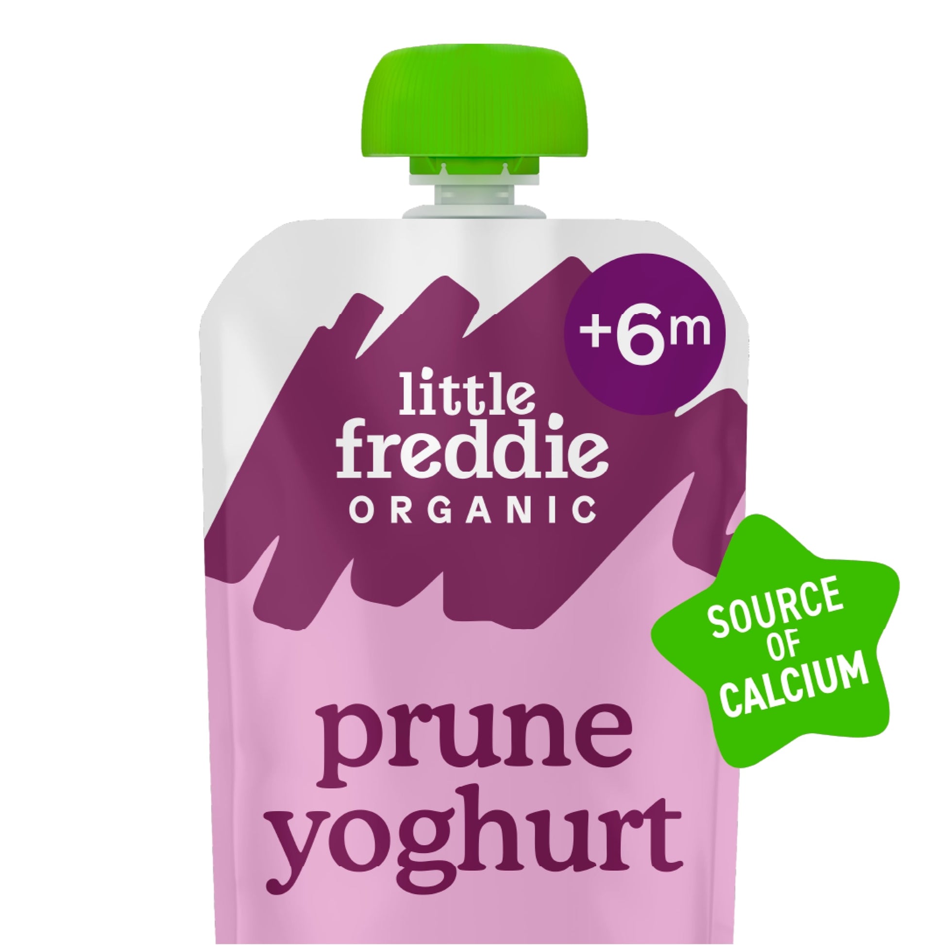 Little Freddie Organic Prune Greek Style Yoghurt with Oats Baby Food Pouch 6+ Months 100g — image 2