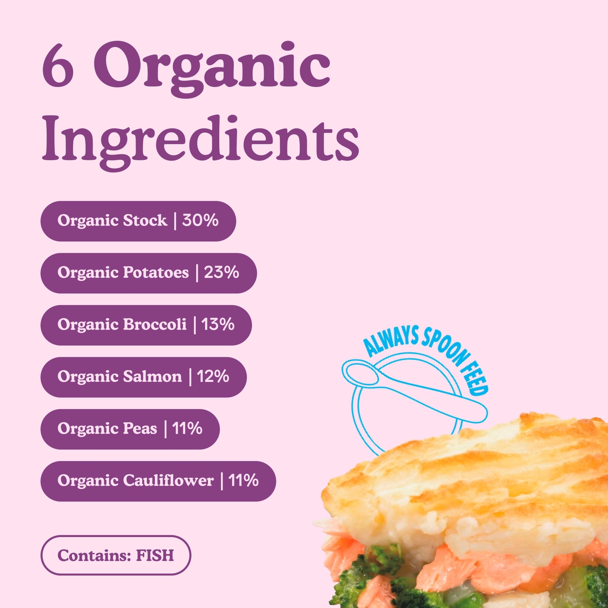 Little Freddie Organic Salmon Pie Baby Food Pouch 7+ Months 120g — image 3