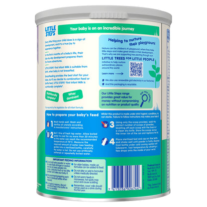 Little Steps First Infant Baby Milk Formula Powder from Birth 800g — image 2