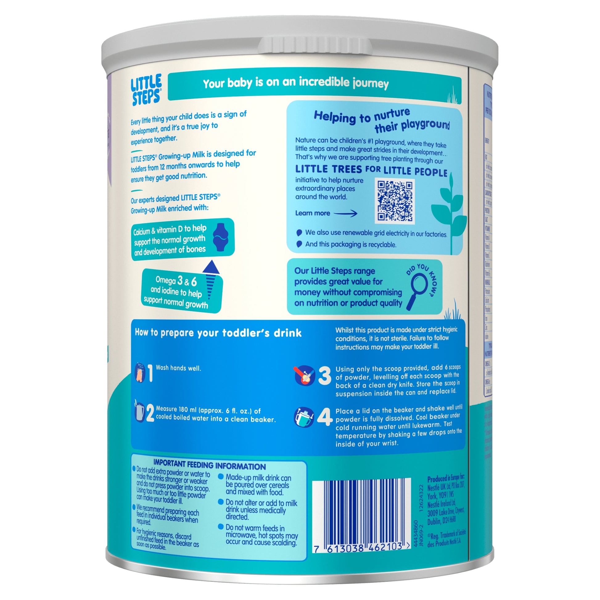 Little Steps Toddler Milk Formula Powder 1-3 years 800g — image 2