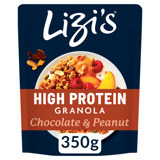 Lizi's High Protein Granola - Chocolate & Peanut 350g — image 1