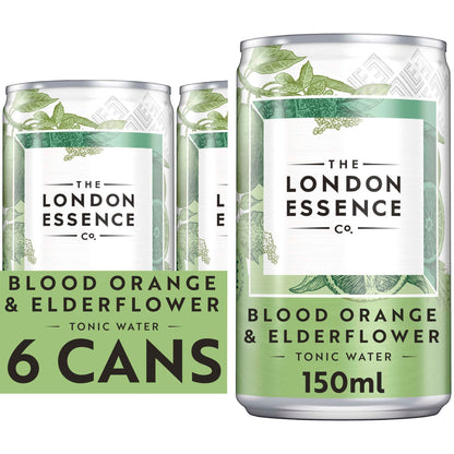 London Essence Orange & Elderflower Tonic Water Cans 6x150ml — image 1