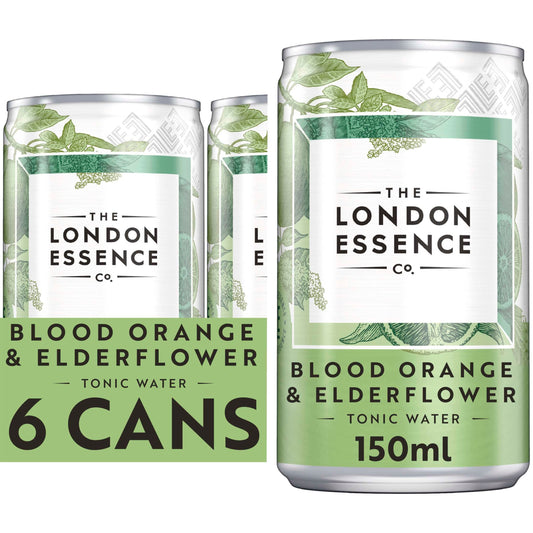 London Essence Orange & Elderflower Tonic Water Cans 6x150ml — image 1