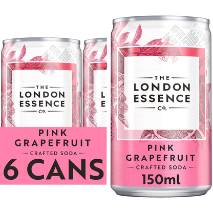 London Essence Pink Grapefruit Crafted Soda 6 X 150Ml — image 1