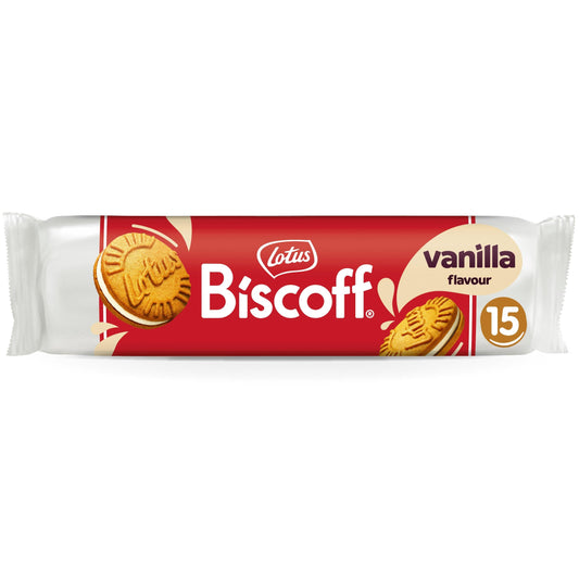 Lotus Biscoff Sandwich Biscuits - Vanilla Flavour 150g — image 1