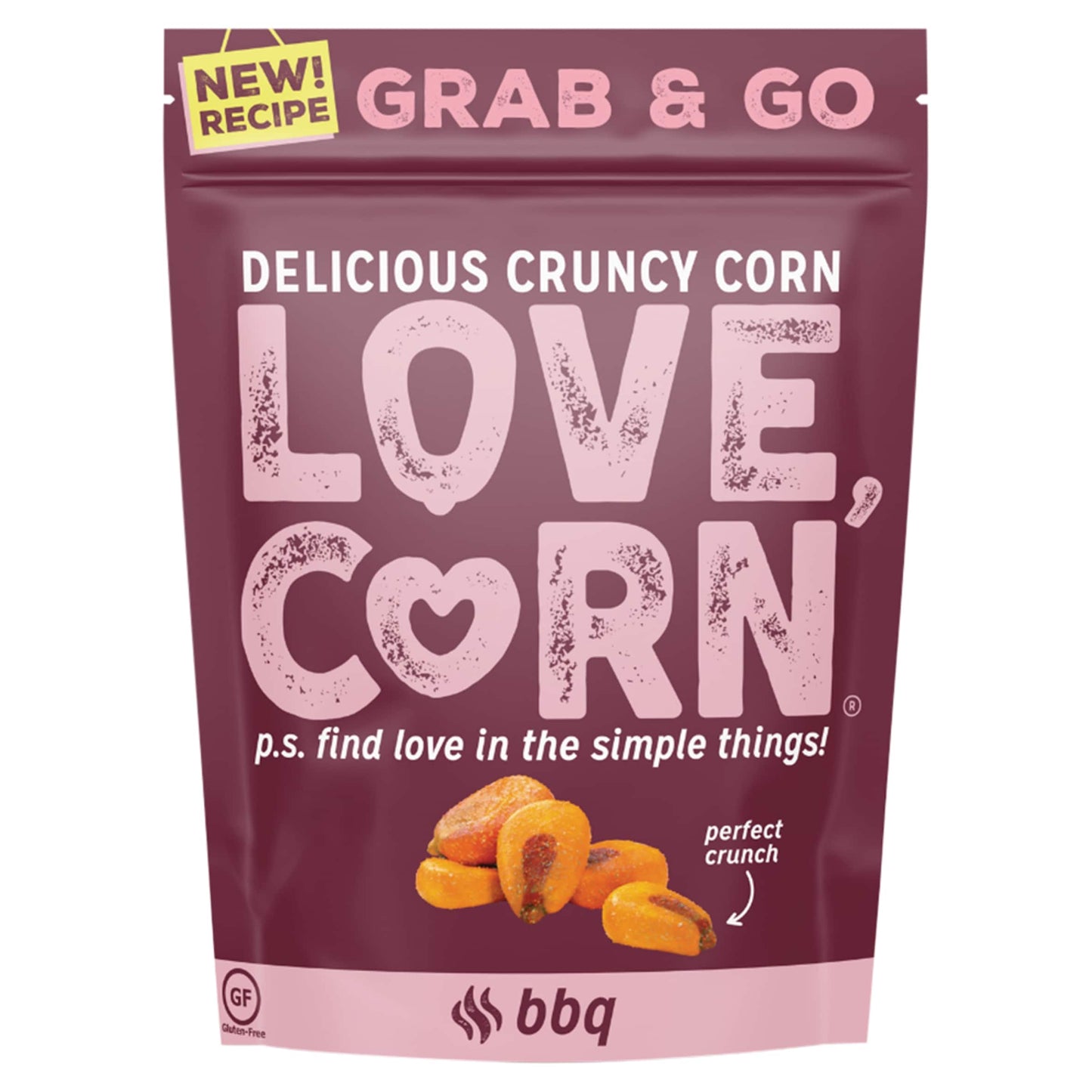 Love,Corn Bbq Roasted Corn Snack 45G — image 1