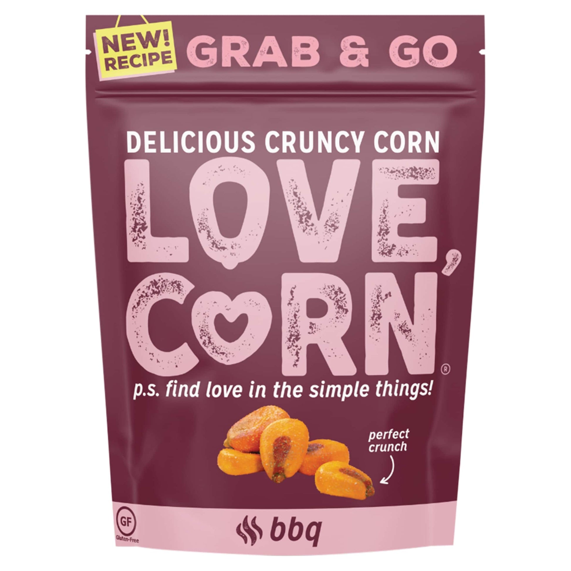 Love,Corn Bbq Roasted Corn Snack 45G — image 1