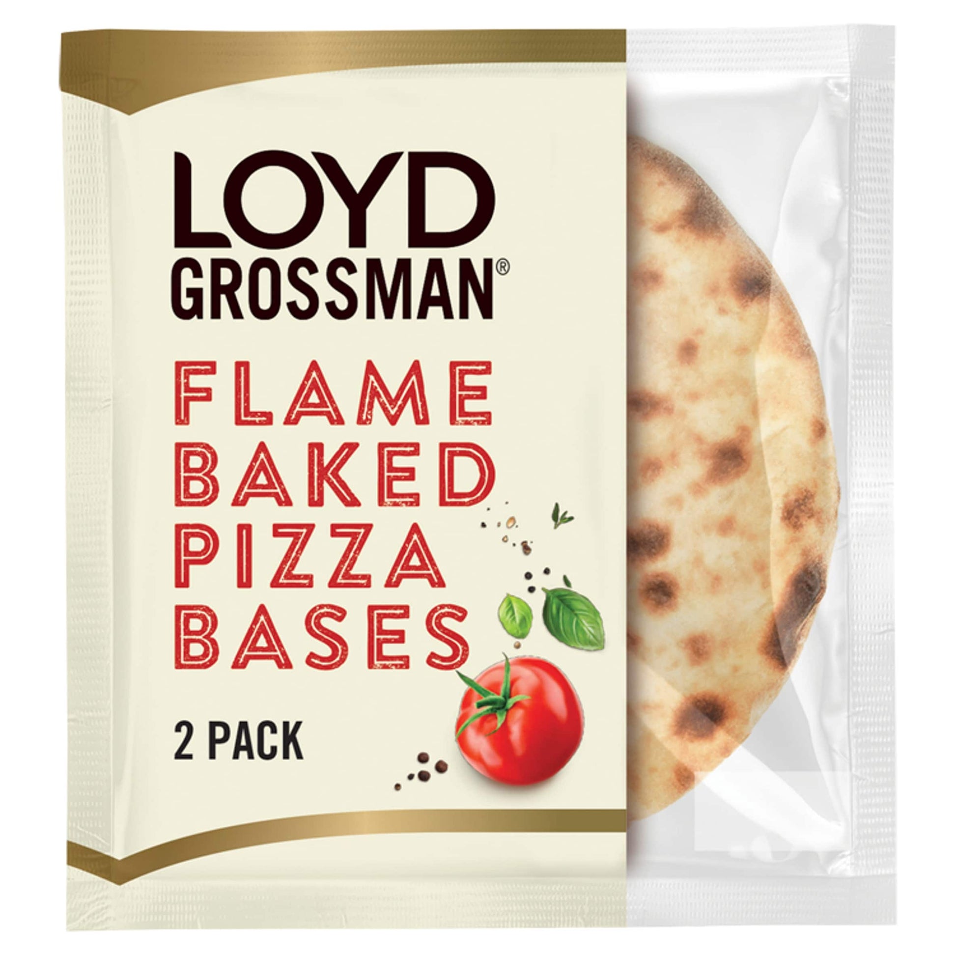 Loyd Grossman Flame Baked Pizza Bases 2 Pack 220G — image 1